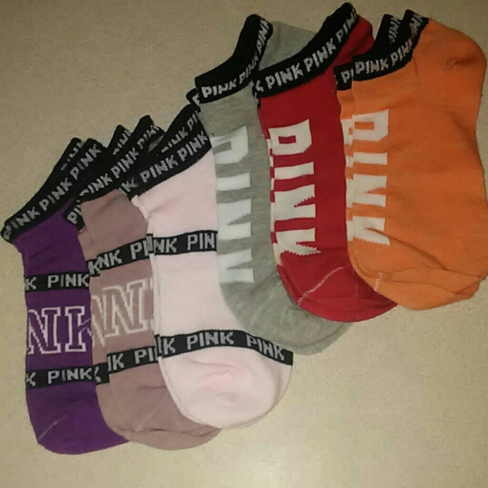 6 pairs PINK socks